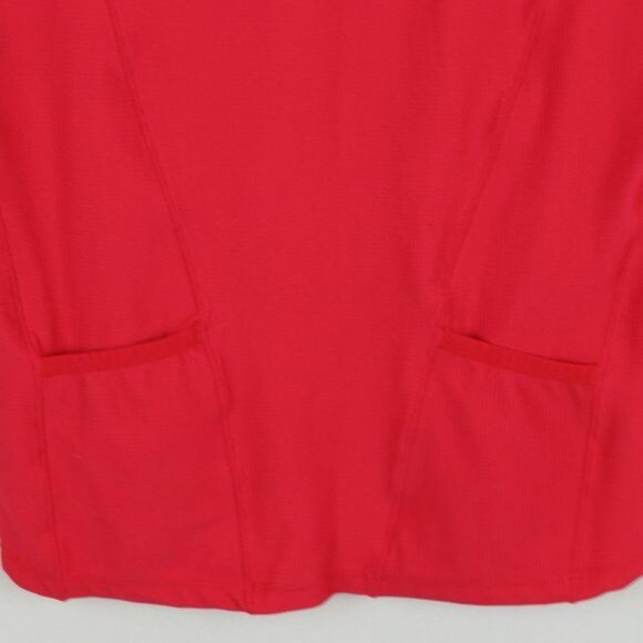 Zoot Men's Small Red 1/2 Zip Crewneck Active Triathlon Mesh Tank Top - Picture 5 of 8